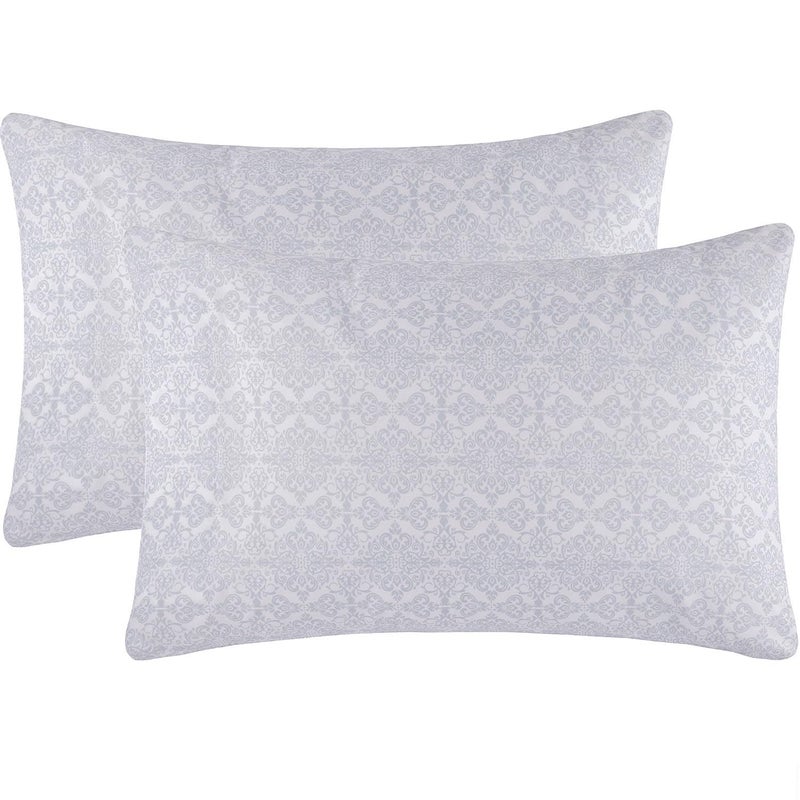 Mellanni Pillow Cases - Luxury, Extra Soft, Cooling Pillow Covers - 2 PC Iconic Collection Pillowcases - Envelope Closure (Standard/Queen 20" x 30", Laced Sky Blue) - Image 1